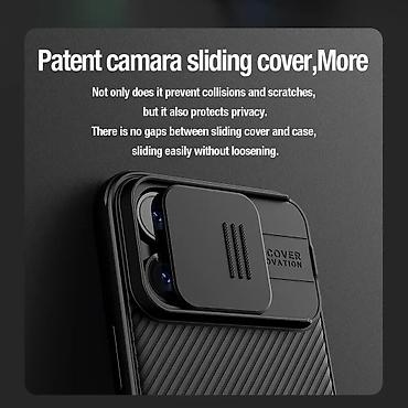 Maske i futrole za telefone: Futrola Nillkin Cam Shield Pro za iPhone 15 Pro Max (6.7) plava — 5
