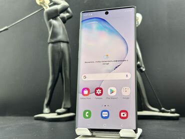 note 10: Samsung Note 10, Колдонулган, 256 ГБ, түсү - Көк, 2 SIM