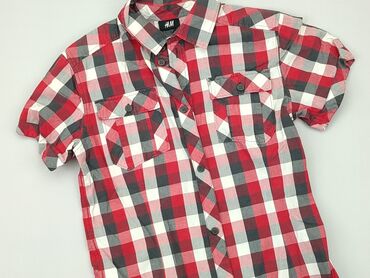 krótki czarny top na ramiączkach: Shirt 13 years, condition - Good, pattern - Cell, color - Red