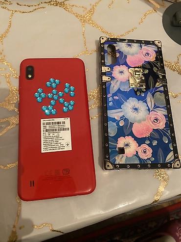 dual sim: Samsung Galaxy A10s, 32 GB, rəng - Qırmızı, İki sim kartlı — 1