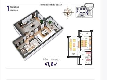 Продажа квартир: 1 комната, 48 м², Элитка, 16 этаж, Евроремонт — 13