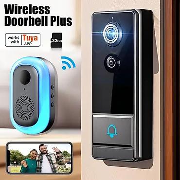 Wireless Smart Video Doorbell, WiFi home Security Camera, Two-way