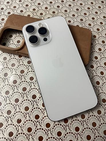 iphone 17 pro ikinci əl: IPhone 15 Pro Max, 512 GB, White Titanium, Sənədlərlə, Barmaq izi, Face ID — 7