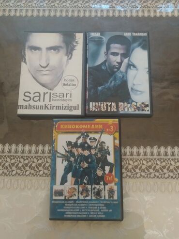 CD, DVD disklər və kassetlər: Dvd və Cd,5 manatdan 10 manata qədər,çox alana endirimlər