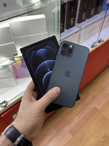iphone 3gs: IPhone 12 Pro | 128 GB Mavi | Zəmanət, Face ID