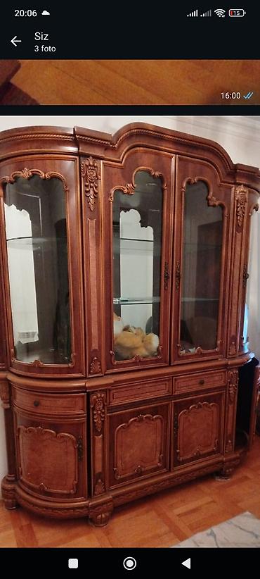 taburet: Satılır: Klassik üslubda mebel dəsti - Tualet masası və güzgü: Oyma — 2