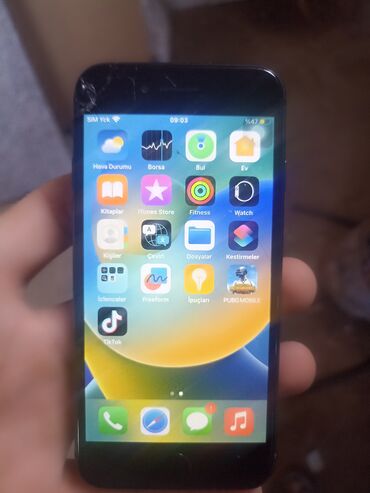 Apple iPhone: IPhone 8, 64 GB, Qara, Barmaq izi, Face ID