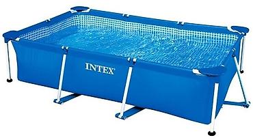 Бассейны: 260/160/65см. Intex 28271 Каркасный прямоугольный бассейн, 2282л — 10