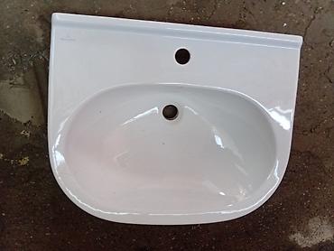 Ремонт и строительство: Keramik divar tipli lavabo - Material: parlaq ağ keramika - Divara — 1