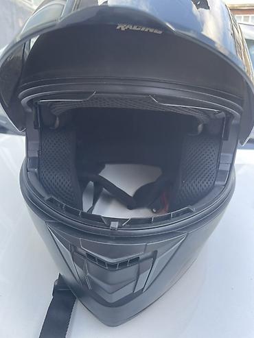 Nəqliyyat: Crown Racing moto dəbilqəsi – modular (açılıb-bağlanan çənə hissəli) — 3