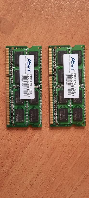 mikrosxem: Operativ yaddaş (RAM) 4 GB, 1333 Mhz, DDR3, Noutbuk üçün, İşlənmiş — 1