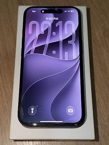 15 pro titanium: IPhone 16, 256 GB, Qara, Face ID — 6