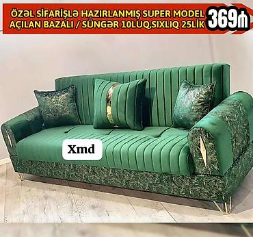 divan temizleyen aparat: Divan, Qonaq otağı üçün, Vеlur parça, Bazalı, Açılan — 1