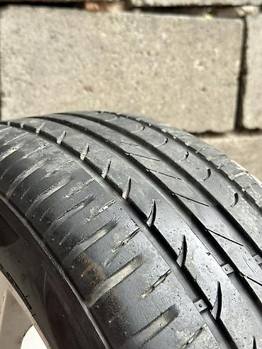 r17 honda: Литое колесо в сборе с шиной - Диск: литой, 10‑спицевый, серебристый — 3