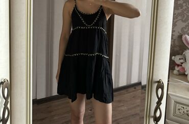 платья черный: Повседневное платье, Лето, Короткая модель