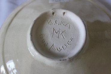 Činije: STARA DEKORATIVNA KERAMIČKA POSUDA ZA VOĆE, TANJIR | Stara keramička — 4