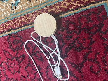 Ночники: Кристальный 3D‑шар с подсветкой на деревянной подставке - Стеклянный — 3