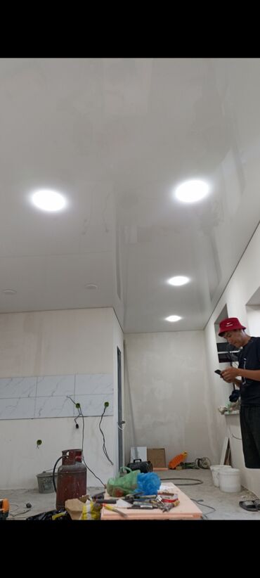 Натяжной потолок: Натяжной потолок Глянцевое, Матовое, 3D потолки Бесплатный замер, Гарантия, Монтаж — 3