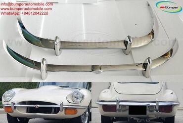 Automobili: Jaguar E-Type XKE Series 2 (1) bumpers by stainless steel A set of 1