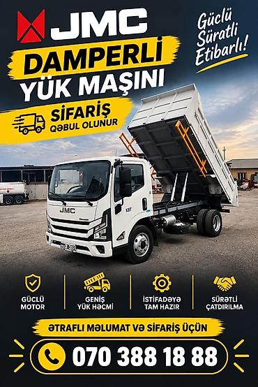 yuk: JMC damperli yük maşını - Güclü motor - Geniş yük həcmi olan damper — 1
