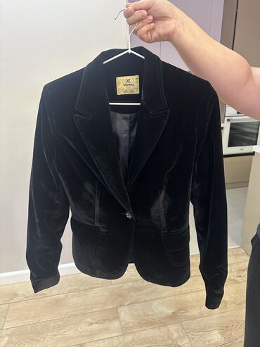 длинный пиджак: Пиджак, Классическая модель, Велюр, S (EU 36)