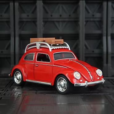 Avtomobil modelləri: Qırmızı klassik “Beetle” miniatür model avtomobil - Kolleksiya və — 6