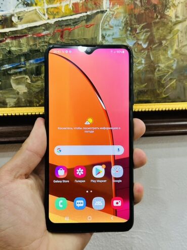 самсунг sm5: Samsung Galaxy A20s, Б/у, 32 ГБ, цвет - Черный, 2 SIM