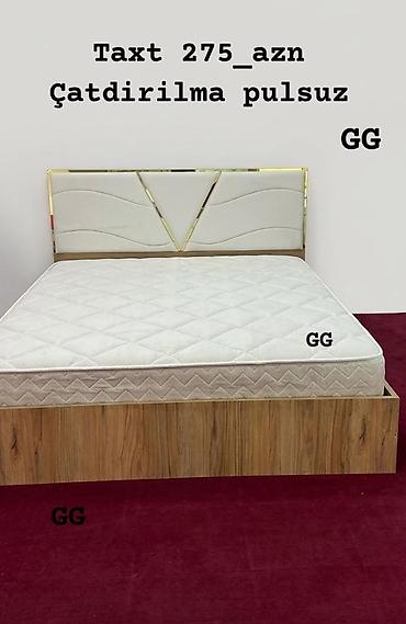 taxt ucun baza: Yeni, İkinəfərlik çarpayı, Bazasız, Matras ilə, Siyirməsiz — 1