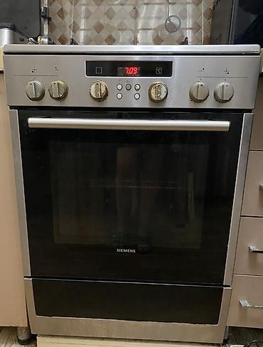 yağ sobaları: Siemens qaz plitəsi və elektrik sobası (kombinə) - 60 sm en ölçülü — 1