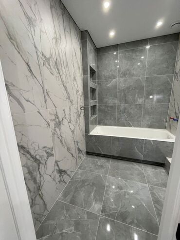 Укладка плитки: Резка плитки, Гидроизоляционные работы, Подготовка стен для грунтовки | Керамическая плитка, Керамогранитая плитка, Мозаичная плитка | Вертикальная укладка, Горизонтальная укладка, Диагональная укладка Больше 6 лет опыта — 11