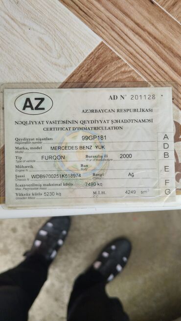 Yük maşınları: Mercedes-Benz orta tonnajlı yük maşını – qutu kuzovlu - Marka/model — 11