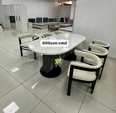 karta: Mətbəx üçün, Yeni, Oval masa, 6 stul — 1