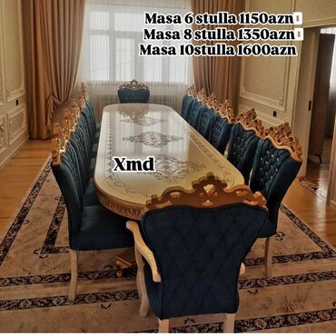 tek stullar: Masa desti sifarisle hazırlanır. ⚜️ İstehsaldan satiş, otağınıza