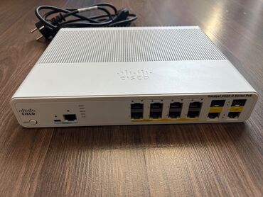 rotor modem: Cisco 2960 Compact 8 port, FastEthernet 10/100 PoE dəstəkləyən switch