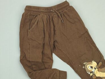 spodnie dresowe 100 bawełna: Sweatpants, Disney, 1.5-2 years, 92, condition - Good