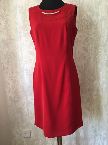 qırmızı don: Коктейльное платье, Миди, L (EU 40)