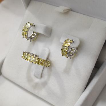 Серебряные наборы украшений: Серебро 925 пробы Размеры имеются Цена 3500 сом Можете — 2