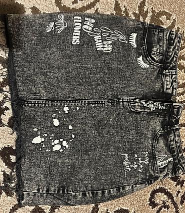 jeans: Mini Ətək, New Yorker, Cins, L — 2