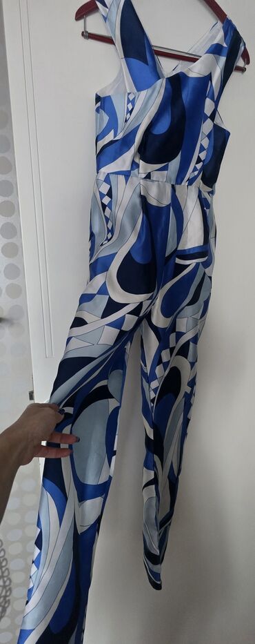 zenski komplet sako i pantalone: S (EU 36), Geometrical, color - Light blue