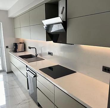 silver kitchen: Кухонный гарнитур, Новый, цвет - Серый — 4