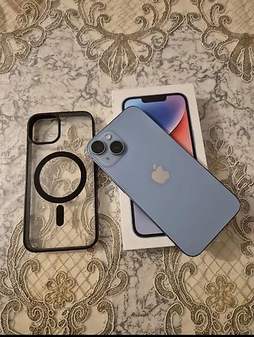 en ucuz ipad: IPhone 14, 128 GB, Mavi, Zəmanət, Simsiz şarj, Face ID — 1
