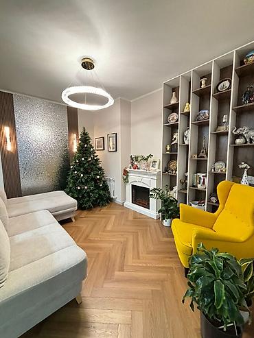 flat osh: 3 комнаты, 90 м², Золотой квадрат Элитка, 12 этаж, Дизайнерский ремонт — 1