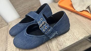 Туфли: Туфли, 35, 35.5, Zara, Б/у, цвет - Синий — 2