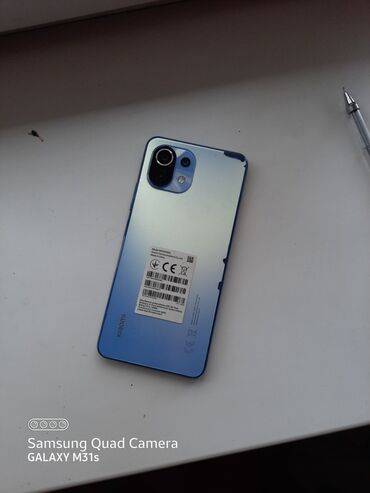 ксиоми: Xiaomi, Mi 11 Lite, Б/у, 128 ГБ, цвет - Голубой, 2 SIM