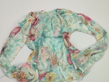 bluzki z bufkami w kwiaty: Блуза жіноча, S, стан - Хороший