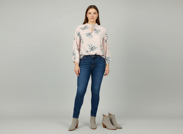 eleganckie bluzki damskie plus size: Women's blouse, size XL
