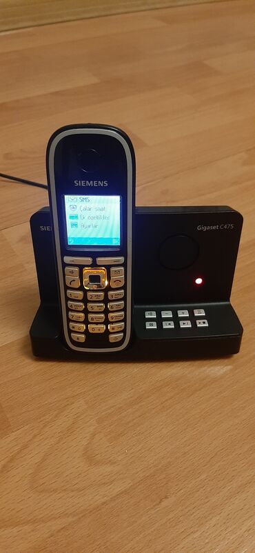 telefon qabı: Gigaset C 475 işləkdir işləyir, kim telefomu istəsə, gəlib evdə