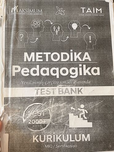 maksimum test banki pdf yukle: Maksimum tədris mərkəzi və TAİm birgə nəşri test toplusu Metodika və