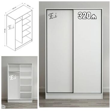 Qida məhsulları: *Kupe Dolab 320Azn💥* ✔️Rəng seçimi var Ölçü 200x120x60 ✔️ Çatdırılma