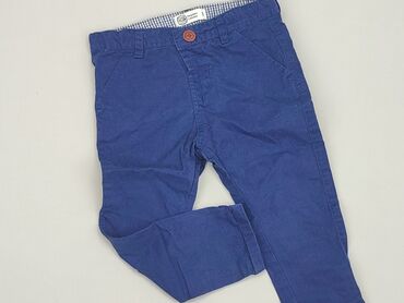 spodnie ala skóra z wysokim stanem: Material trousers, Cool Club, 2-3 years, 98, condition - Good